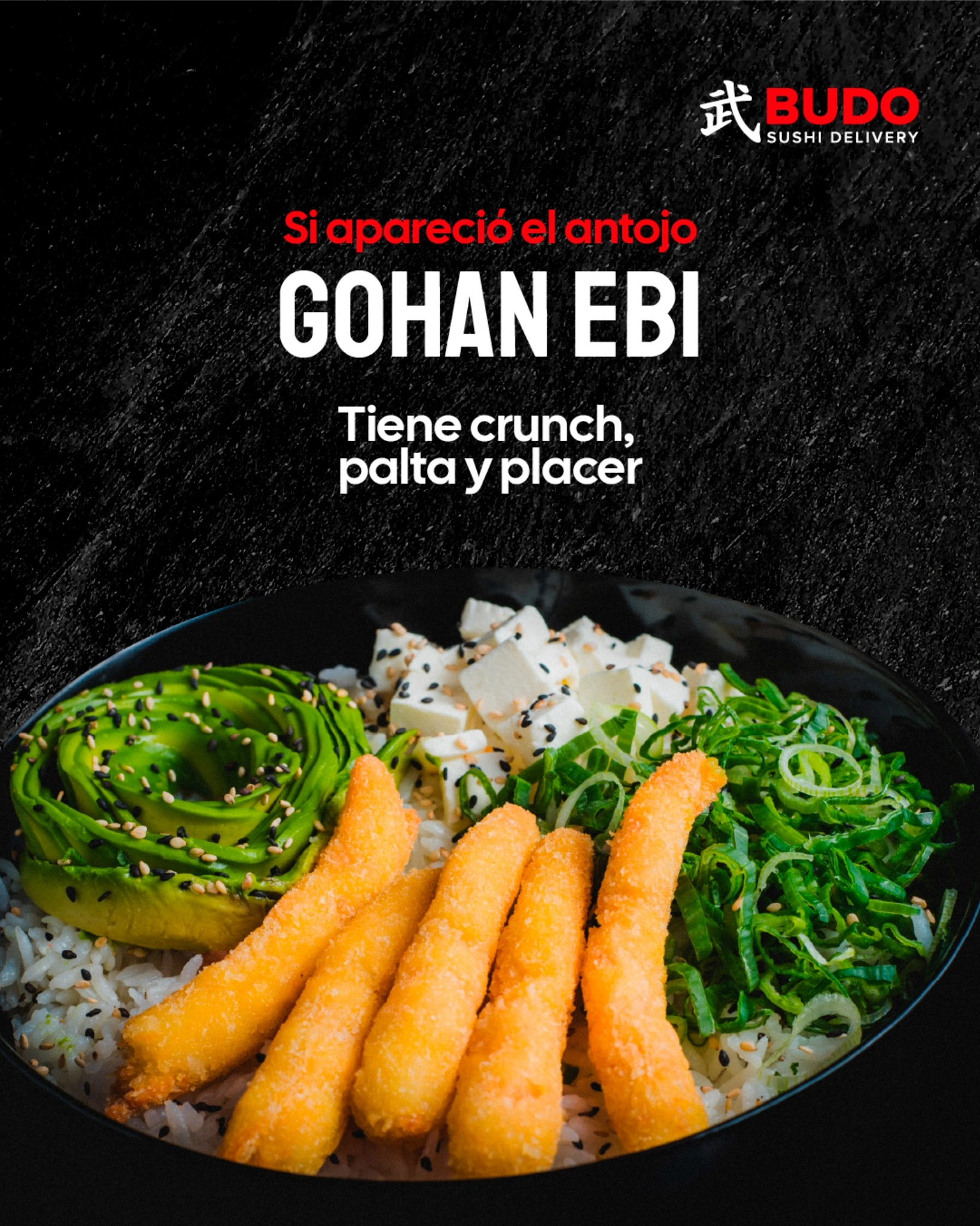 Post de redes sociales de Budo Sushi creado por Mila Social 5